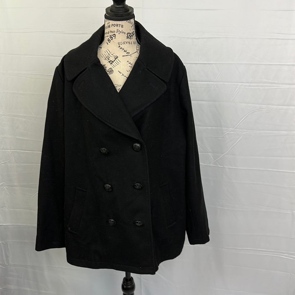 Merona a wool blend double breasted coat